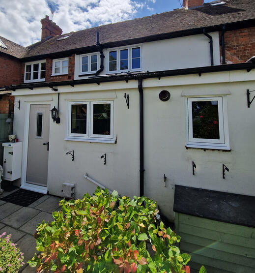 Brick house with modern extension